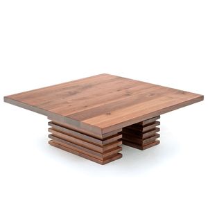 Table basse moderne en bois massif Pièce maîtresse élégante et durable pour salons et salons - Product Image 2