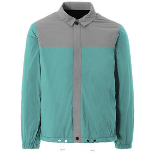 เสื้อแจ็คเก็ตผ้าแคนวาสกันน้ำแบบวินเทจน้ำหนักเบา ตกแต่งด้วยผ้าควิลท์ พร้อมโลโก้สั่งทำพิเศษ ทรงสวมใส่ได้ทุกขนาด ผลิตจากวัสดุโพลีเอสเตอร์/ไนลอน - Product Image 1