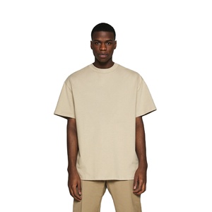 T-shirt décontracté pour homme à manches courtes 100 % coton jersey imprimé 240 GSM respirant coupe épaules tombantes streetwear personnalisable avec logo vierge - Product Image 1