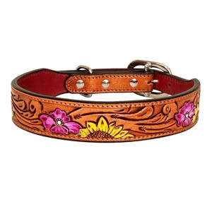 Collar de perro de cuero ecológico de Venta caliente Collar de cuero para mascotas - Product Image 3