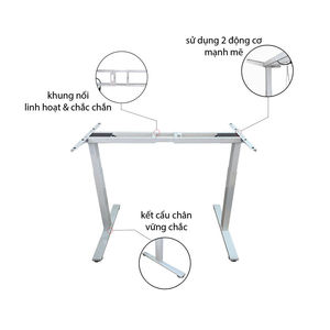 CBNT33-2A2 Electric Height-<b>Adjustable</b> <b>Table</b> <b>Legs</b> with 2 Minimalist Joints - Product Image 4