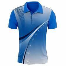 Nouveauté 2023 Polyester Soft Feeling Top Mans T-Shirt personnalisé Tarifs de gros Personnaliser T-shirts pour hommes en couleur bleue - Product Image 2