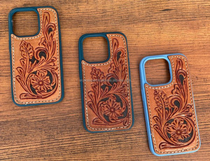 มาใหม่สไตล์ตะวันตกมือเครื่องมือหนังโทรศัพท์กรณีส่วนบุคคลVINTAGE LUXURYคุณภาพสูงโทรศัพท์ 15 โทรศัพท์มือถือครอบคลุม - Product Image 5