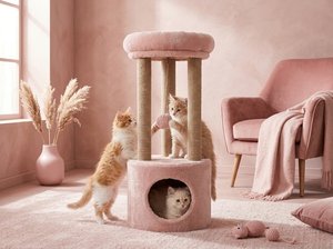 Atlanta <b>Blush</b> Dream Cat Tower With Cozy Nest - Product Image 2