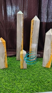 Vente en gros de grande tour de pierre en jaspe abeille cristallin naturel, de haute qualité et naturelle, pour la guérison et la décoration - Product Image 3