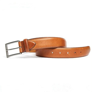 Cinturones de cuero genuino con logotipo de diseño OEM a la venta a bajo precio, cinturones hechos de cuero con etiqueta privada, cinturones de cantidad a granel - Product Image 3