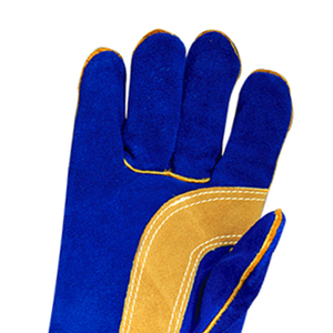 Custom <b>made</b> High Quality Durable Leather Gloves Long Welding High Temperature Wear - Product Image 5