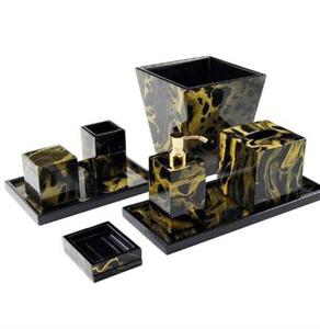 Pedido resina multicolor estilo clásico Más piezas decoración de baño conjunto completo precio bajo en la India - Product Image 2