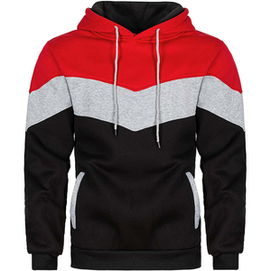 เสื้อฮู้ดผู้ชาย ผ้าฝ้ายฟลีซถัก 100% น้ำหนัก 360 กรัม ป้องกันการหดตัว มีกระเป๋าแบบ Kang สำหรับฤดูหนาว ไม่บุซับใน สีพื้น - Product Image 1