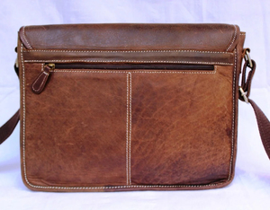 Sac messager classique en toile noire avec sangle réglable et fermeture à boucle pour usage professionnel - Product Image 6