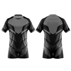 Venta directa de fábrica, nuevo diseño, ajustado, logotipo personalizado, conjuntos de uniformes de Rugby, uniforme de Rugby de secado rápido de poliéster 100% de la mejor calidad - Product Image 1