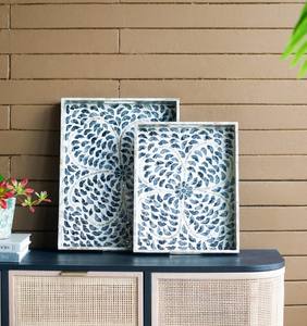 Plateaux de service de luxe en nacre de haute qualité, meilleure vente, fabriqués à la main du vietnam - Product Image 1