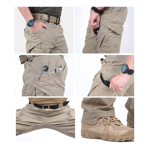 กางเกงคาร์โก้ผู้ชายแบบลำลองสำหรับผู้ใหญ่กางเกงลำลองใส่กลางแจ้งใส่ทำงานกลางเอวปกติระบายอากาศได้ดีบางราคาถูก - Product Image 4