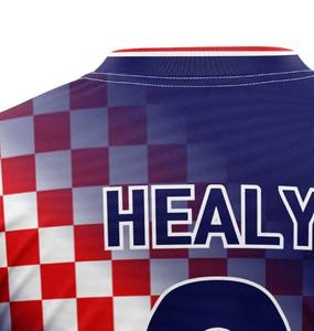 Ensemble de vêtements de sport scolaires, uniforme de club, impression sérigraphique personnalisée, jersey de football pour adultes en coton 100% uni, fabricants - Product Image 4