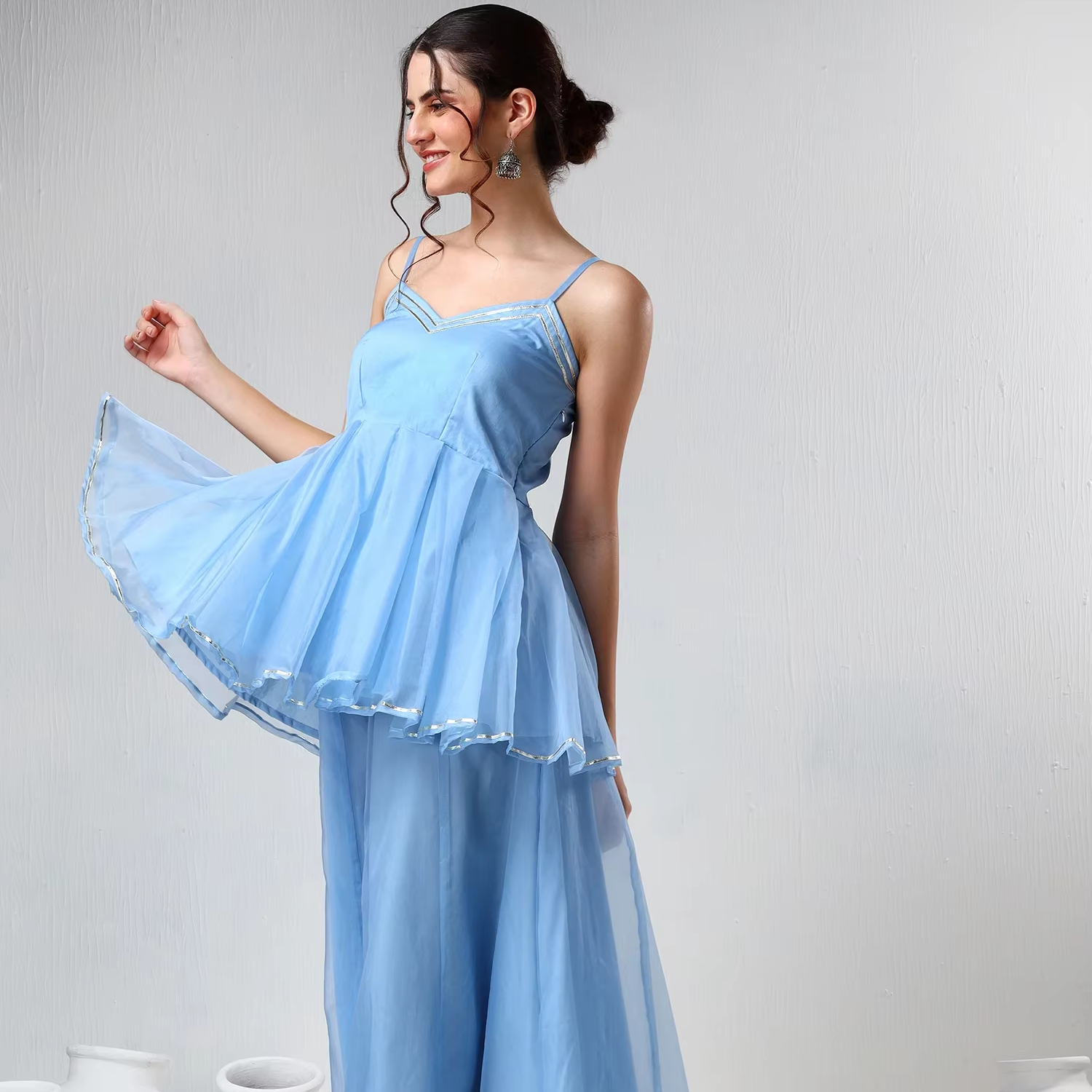 Shop High Quality Blue Peplum Dresses for Women's Fashion