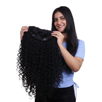 Extensions de cheveux indiens bouclés à clipser Fishnut, double trame, toutes couleurs, teintables, marque Hairarchy, vente en gros, meilleur prix