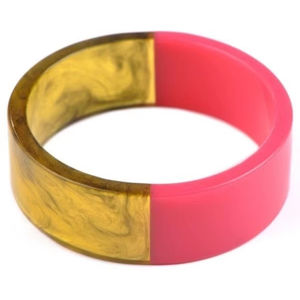 MEILLEUR Bijoux Résine Acrylique Bracelet Bracelet Exagéré Éblouissant Multicolore Large Irrégulier Carré Acrylique Bracelets Femmes - Product Image 1