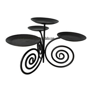 Bougeoir à rouleau en fer forgé fabriqué à la main bougeoir fini noir pour la décoration intérieure salon et pièce maîtresse au meilleur prix - Product Image 6