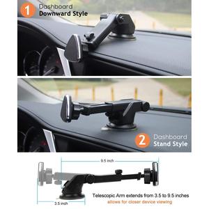 Premium magnetico Tri Design lungo parabrezza cruscotto supporto per auto compatibile con tutti i modelli di telefono per GPS cellulare BMW - Product Image 4