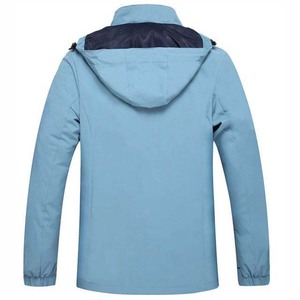 Veste coupe-vent décontractée d'hiver tendance pour homme, 100% polyester, service OEM ODM, sur mesure, à capuche, patchwork - Product Image 2