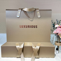 Boîte pliante à couvercle rabattable, valise, boîte cadeau monobloc, boîte cadeau universelle pour vêtements, vente en gros, personnalisable