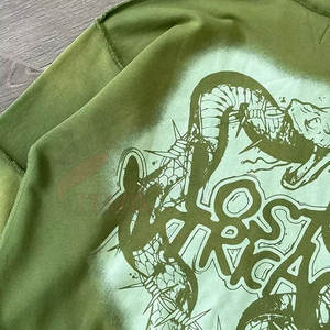 Sudadera con capucha y cremallera para hombre, estilo profesional, con pedrería, 100% algodón, invierno, personalizada, al por mayor, alta calidad - Product Image 3