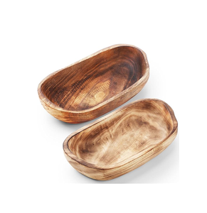 Bol à pâte en bois pour et décoration de la maison bols en bois naturel bougies parfumées pour la décoration de noël - Product Image 6