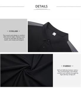 Polo para hombre 2025 de poliéster de alta calidad sólido informal de secado rápido apto para Golf Piqué bordado de equitación para hombre personalizado - Product Image 2