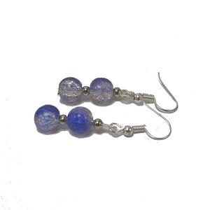 Haut cristal bleu fissure boucle d'oreille perles à facettes pierre précieuse de guérison cristal mode bijoux boucles d'oreilles ensemble bijoux pour femmes grossiste - Product Image 1