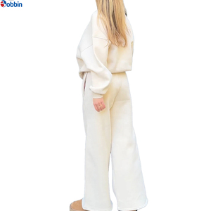 Conjunto Deportivo de Invierno para Mujer, de Alta Calidad, 350 g/m², con Logotipo Personalizado, Sudadera con Capucha y Pantalones Largos, Ropa Urbana para la Temporada - Product Image 5