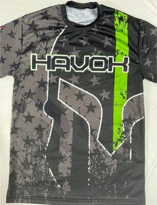 Crew Fitness T-shirts de fitness pour hommes 100% polyester Sublimation surdimensionné ajusté col rond chemise à manches en tissu tricoté couleur - Product Image 3