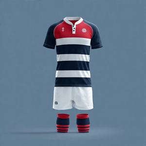 Tenues de rugby personnalisées pour équipes sportives, uniformes d'entraînement de rugby, maillots de football 100% polyester, ensembles de shorts - Product Image 3