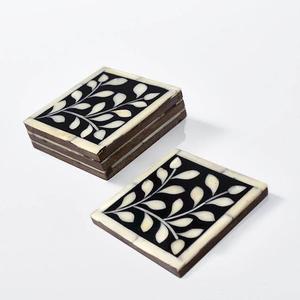 Porta costeiras de cerveja de osso, de alta qualidade, montanha de papel de cartão, para casa, hotel, bar, restaurante, preto e branco - Product Image 6