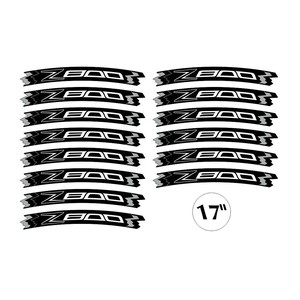 Kit de bandes adhésives vertes, autocollant de roue compatible avec jantes de 17 pouces pour motos Kawasaki Z800, autocollants décoratifs pour moto - Product Image 2