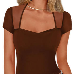 Top tendance nouveau Design femmes haut court facile à porter Anti-rides respirant Anti empilage pour les femmes haut court - Product Image 2