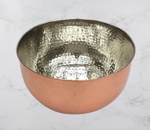 Bol de nourriture de forme ronde de qualité exclusive design unique en métal avec bol de service martelé au meilleur prix - Product Image 6
