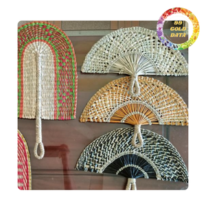 Artesanía Seagrass ventilador de mano de la fábrica de Vietnam | Suministro a granel - Product Image 1
