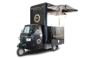 Tricycle Électrique Food Truck Chariot de Restauration Mobile à Trois Roues Résistant à la Rouille Garantie 5 Ans Longueur 3m Café Pizza Taco Glace - Product Image 2