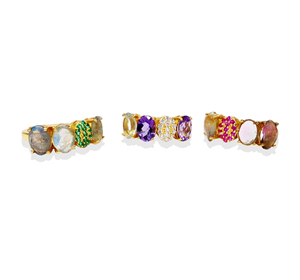 Bagues pour femmes attrayantes, faites à la main, plaquées or, argent sterling 925, faible MOQ, pierres précieuses naturelles - Product Image 1