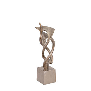 Conjunto de escultura de Metal de diseño trenzado hecho a mano abstracto moderno, decoración del hogar, estatuas de aluminio, artesanía de Metal - Product Image 5