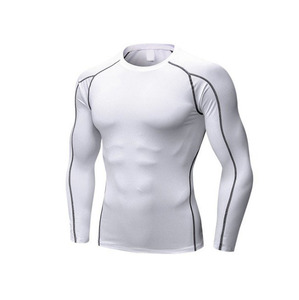 2025 personnalisé hommes éruption garde séchage rapide manches longues gymnastique Fitness vêtements Compression respirabilité adultes MMA sport votre propre - Product Image 2