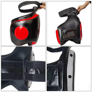 Protector de pierna de entrenamiento de Kickboxing personalizable, almohadillas de pierna de cuero PU duraderas para Muay Thai y MMA con logotipo personalizado en caja - Product Image 6