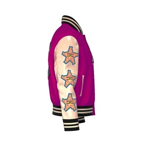 Hommes High Street Fashion Baseball Letterman Varsity Jacket Marque personnalisée Rouge Blanc Manches Prix de gros Saison d'hiver - Product Image 6