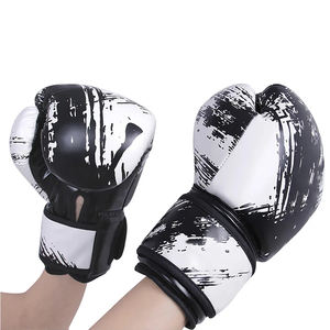 Guantes de cuero originales de lucha MMA profesionales Guantes de combate MMA de perforación pesada Equipo de boxeo Guantes de Entrenamiento Personalizados - Product Image 3