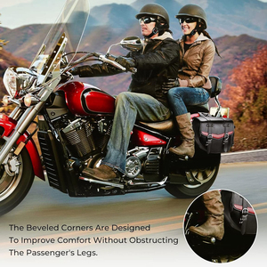 Alforjas de Cuero Impermeables de 18L para Motocicleta con Portavasos para Powersports y Scooter con Característica de Seguridad - Product Image 6