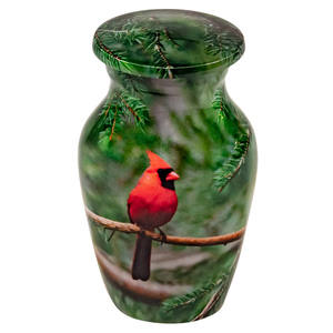 นกฮัมมิ่งที่ระลึกใส่ศพโกศใส่ศพทำจากอลูมิเนียมงานฝีมือขนาดเล็กทำในอินเดีย - Product Image 1