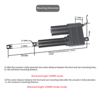 Aktuator Linear Beban Berat 12V atau 24V 8000N untuk Mesin Panen SLA08