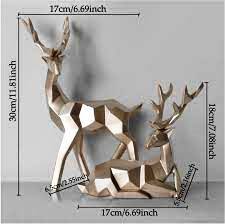 Derniers ornements d'arbre de Noël de renne pailletés brodés verre et métal couleurs personnalisées taille standard décoration de la maison - Product Image 5