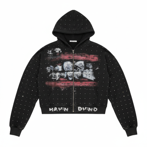 เสื้อฮู้ดผู้ชายสไตล์อินเทรนด์ เหมาะสำหรับสวมใส่ทุกวัน แฟชั่นสตรีทสไตล์ ชุดลำลอง ผ้าฝ้ายผสม - Product Image 4