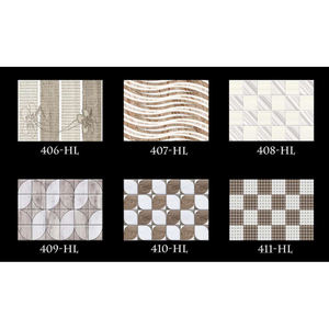 Carreaux en céramique vitrifiés imperméables résistants à l'acide de style moderne solide satiné mat émaillé pour la décoration murale intérieure dans les hôtels - Product Image 5